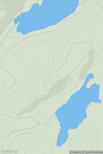 Thumbnail image for Creag Loisgte [Knapdale and Kintyre] showing contour plot for surrounding peak